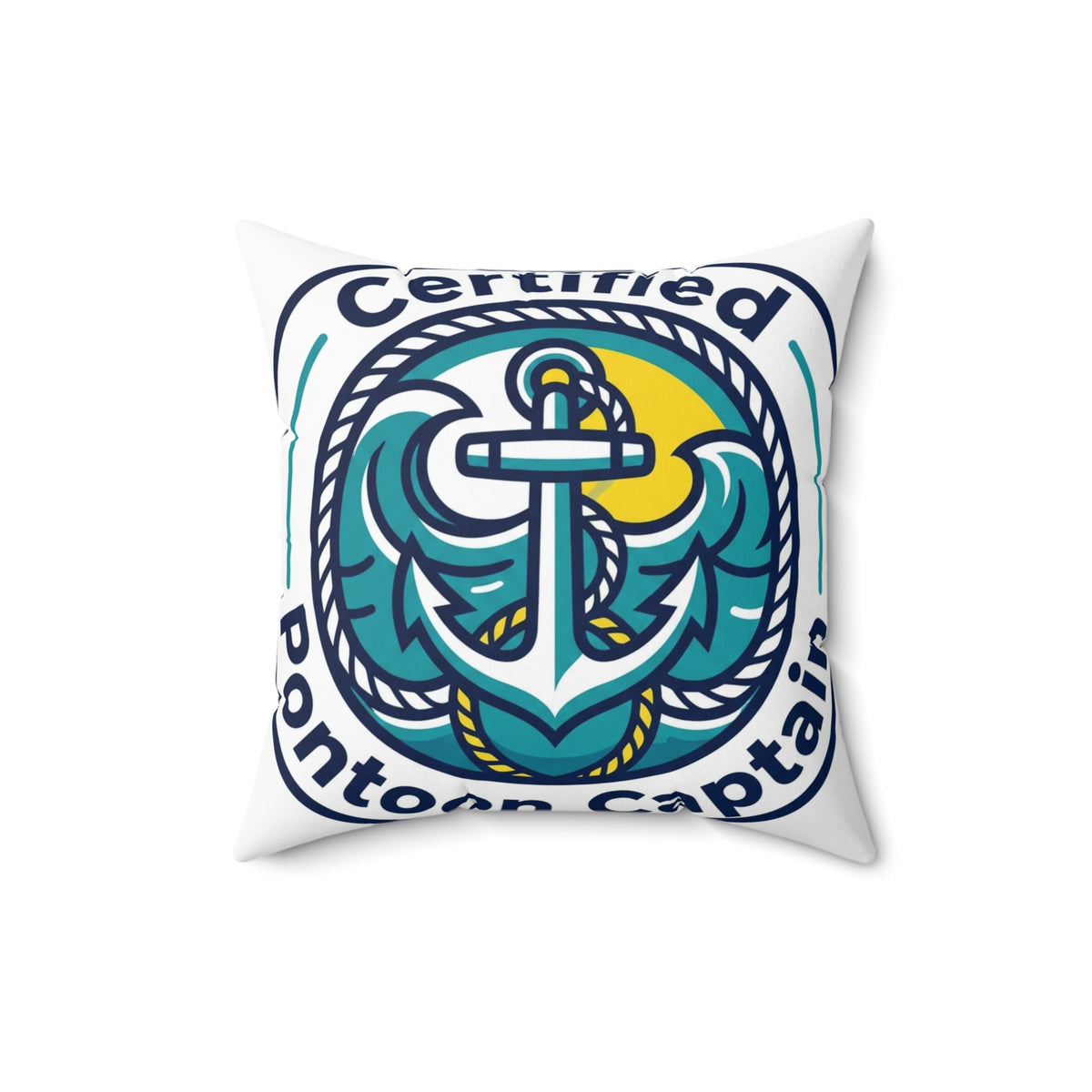 Boating for Men Pillow Certified Pontoon Captain