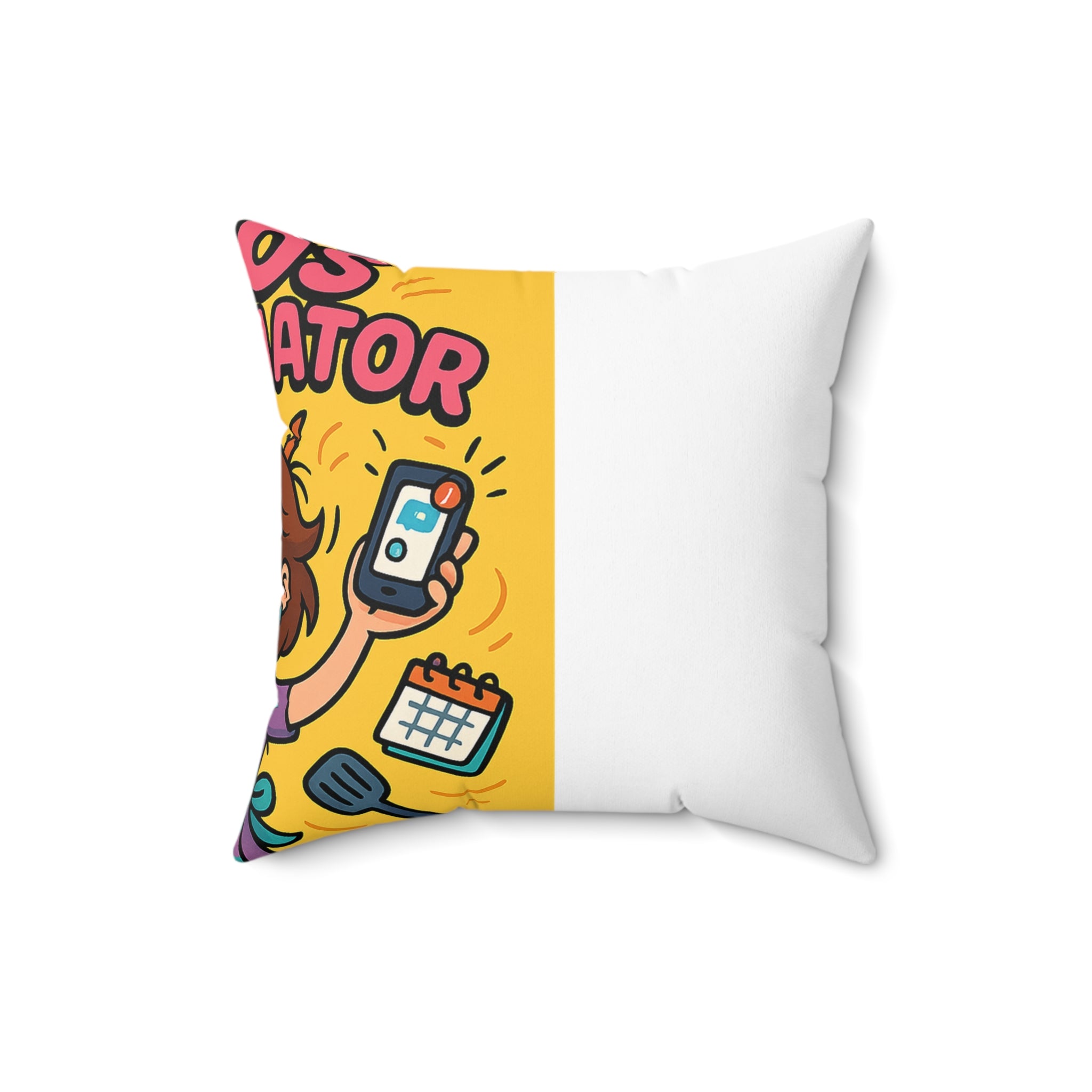 Gift for Mom Chaos Coordinator Pillow Fun Decorative Cushion for Home Office