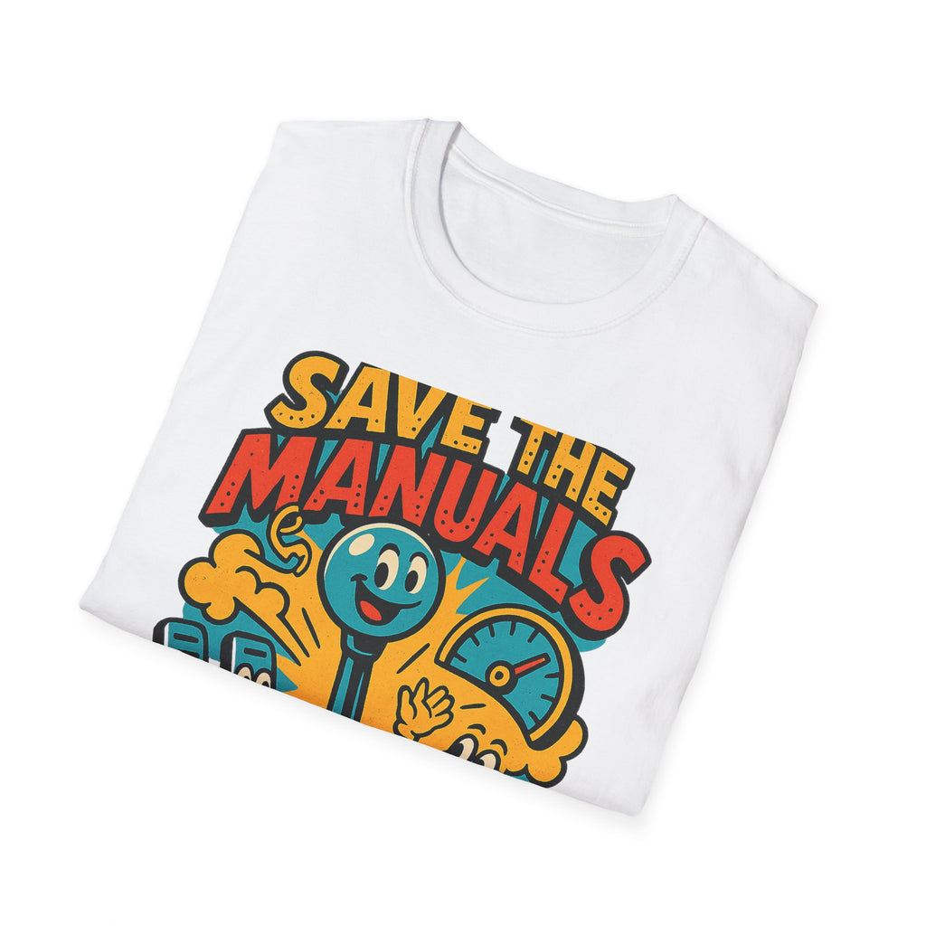 Gift for Car Guy Save the Manuals Shirt Car Enthusiast Tee