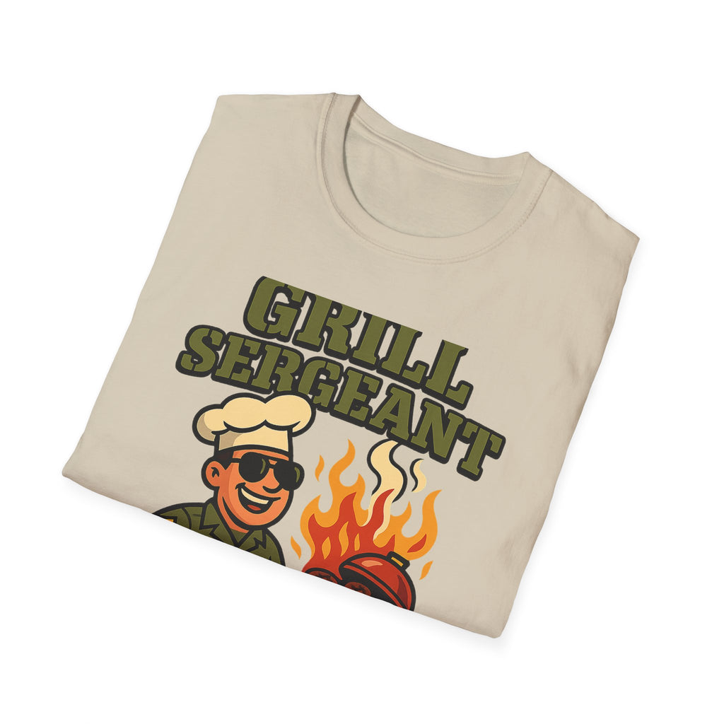 Fathers Day Gift Grill Sergeant Shirt BBQ Dad Tee