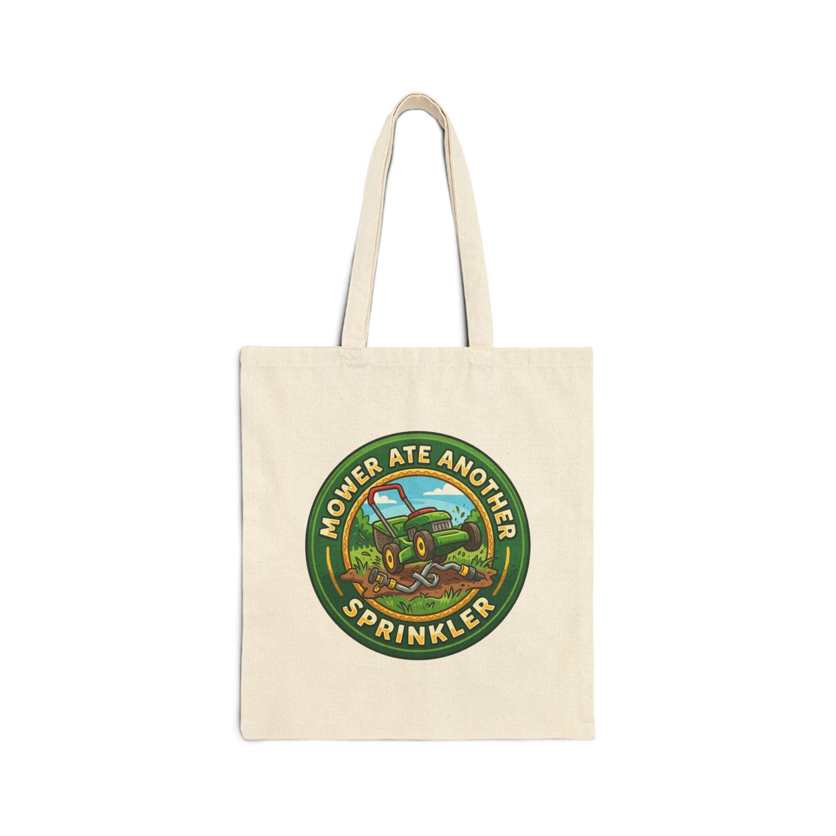 Landscaper for men Mower Ate Another Sprinkler Tote Bag