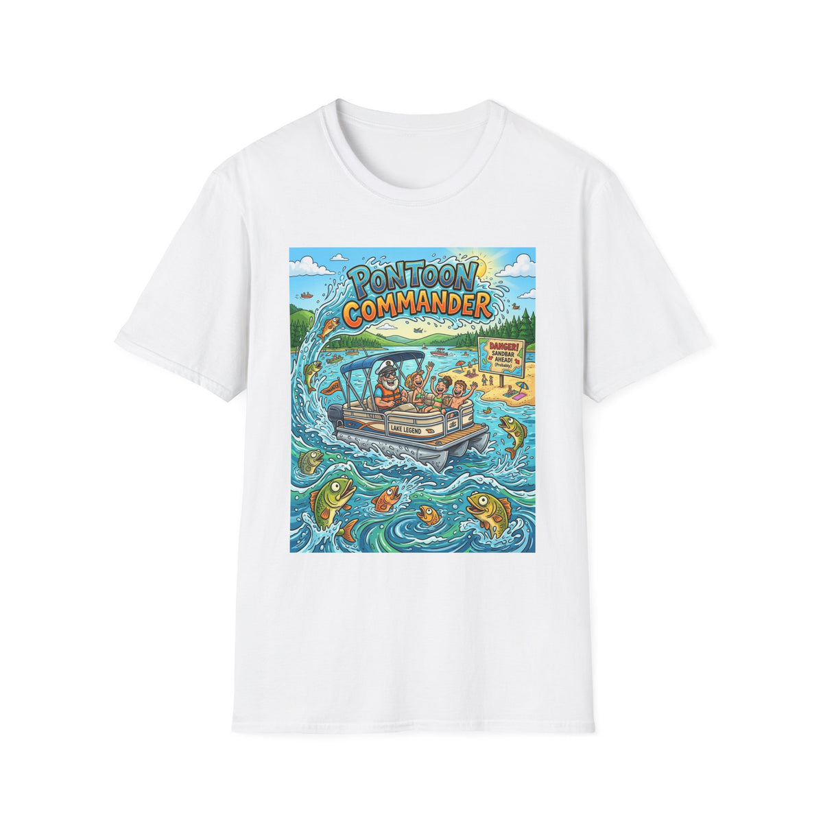 Boating for men Pontoon Commander Shirt Apparel Casual