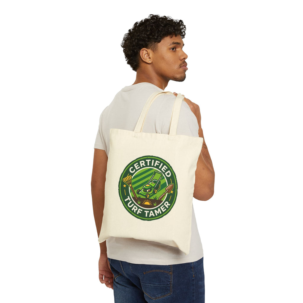 Landscaper for men Certified Turf Tamer Tote Bag