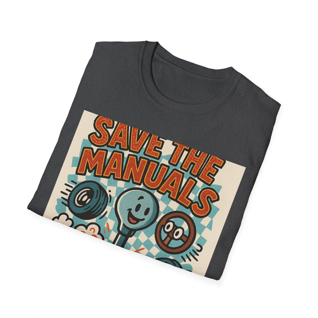 Gift for Car Guy Save the Manuals Shirt Fun Automotive T-Shirt