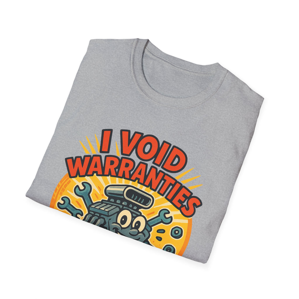 Gift for Car Guy Shirt I Void Warranties Funny Auto Mechanic Tee