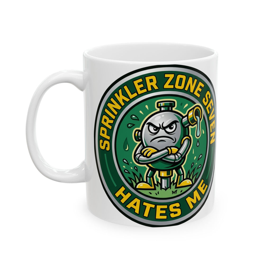Landscaper for men Sprinkler Zone Seven Hates Me Mug