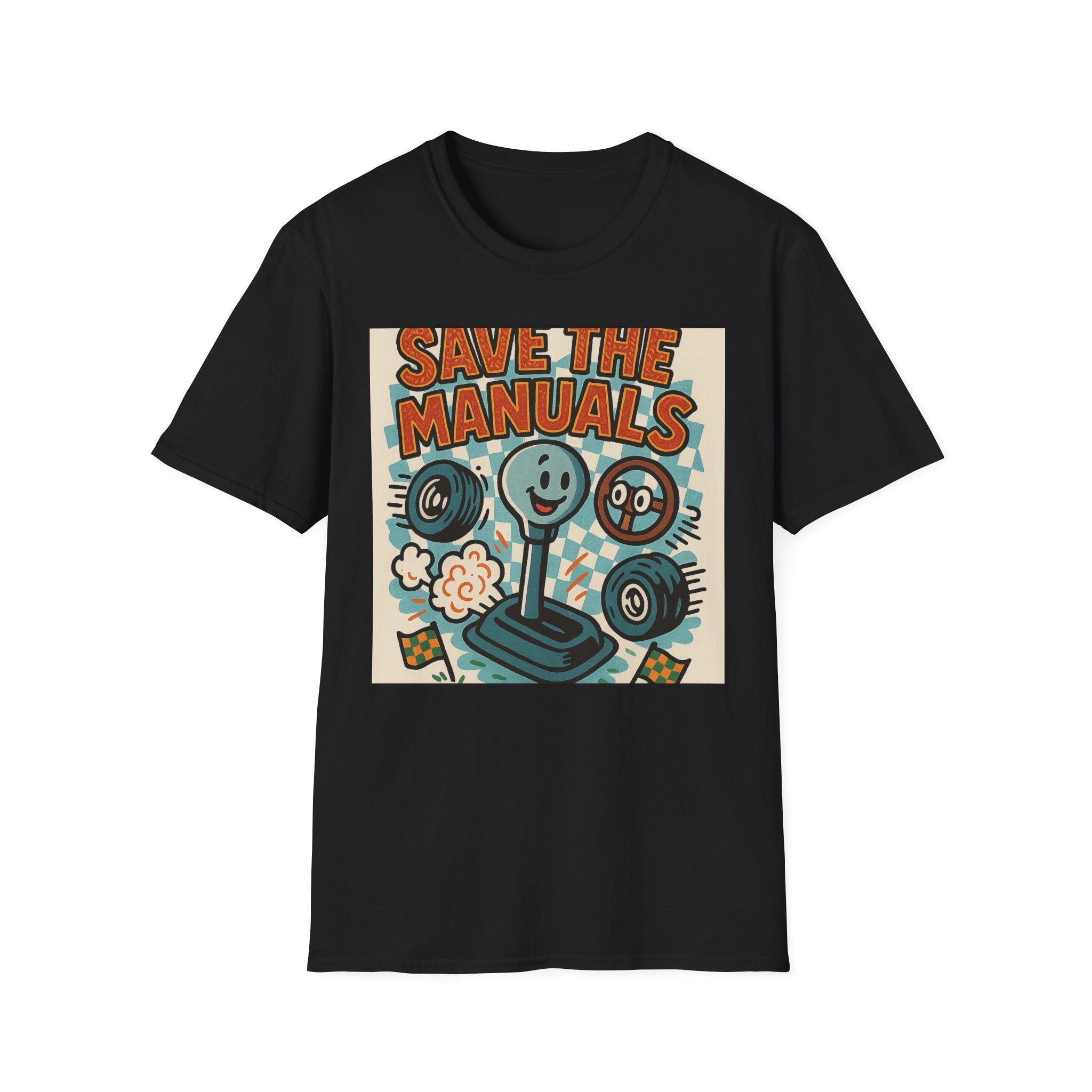 Gift for Car Guy Save the Manuals Shirt Fun Automotive T-Shirt