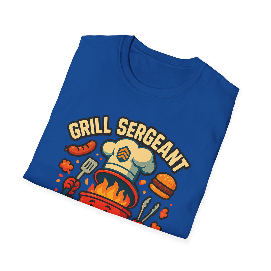 Fathers Day Gift Grill Sergeant T-Shirt Funny BBQ Dad Tee