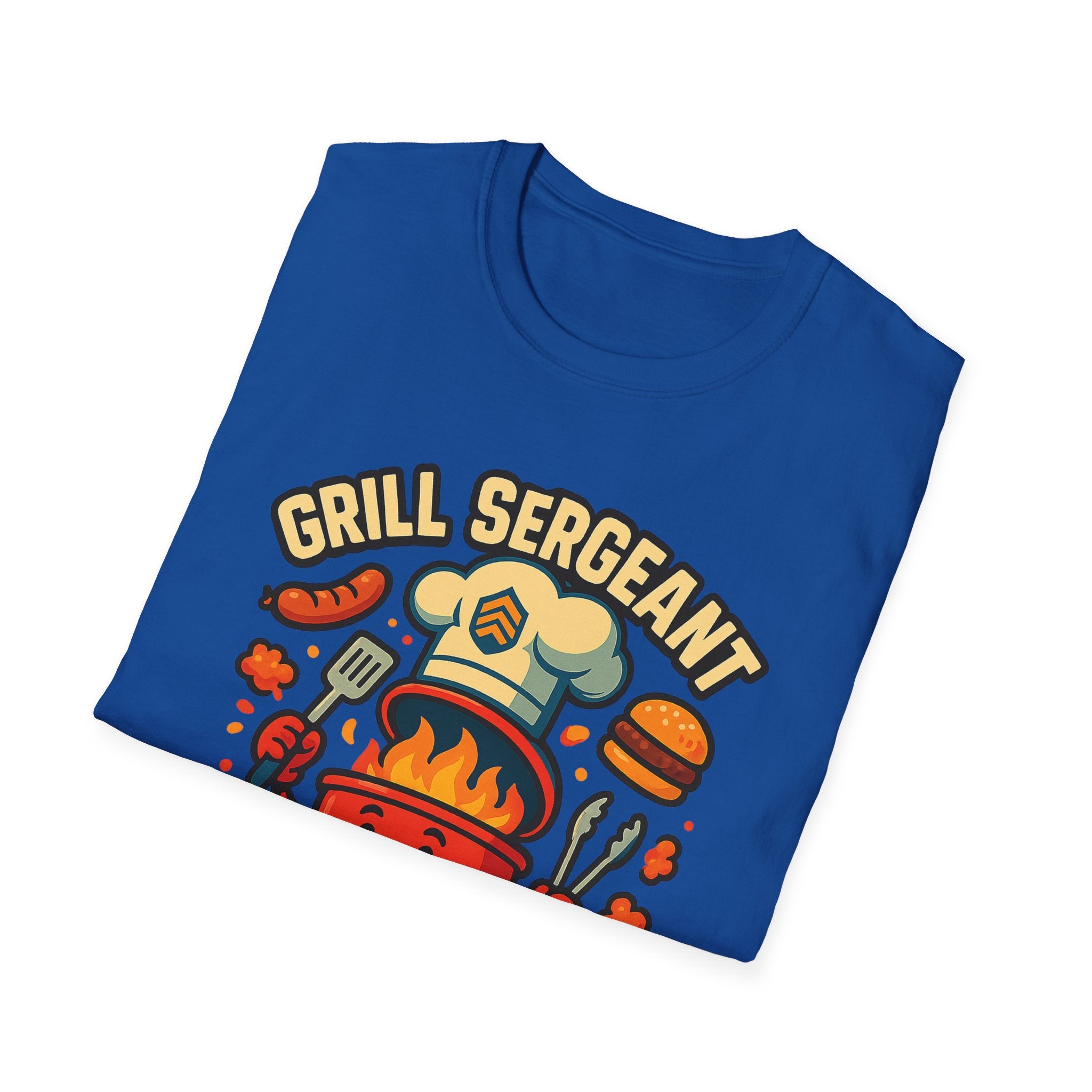 Fathers Day Gift Grill Sergeant T-Shirt Funny BBQ Dad Tee