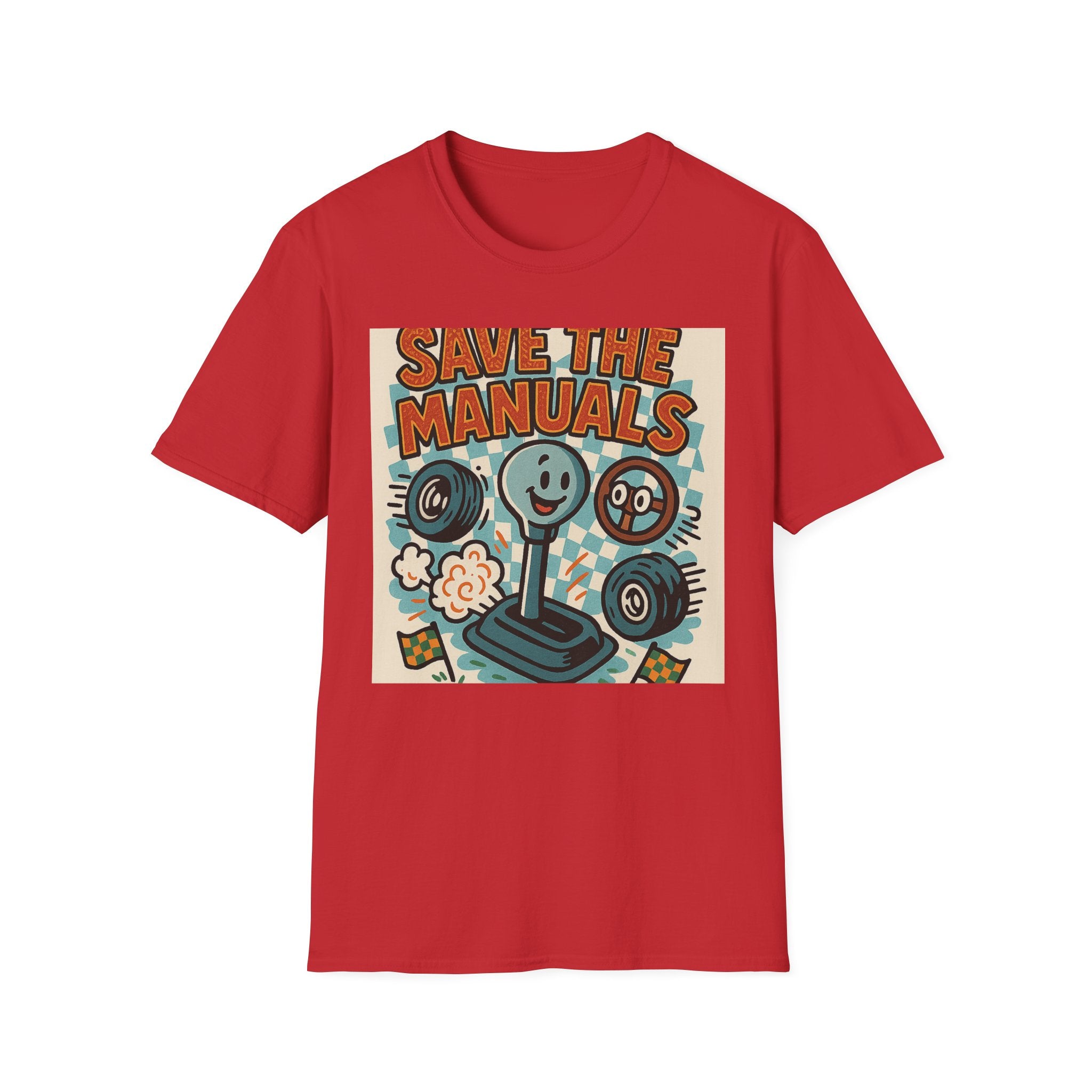 Gift for Car Guy Save the Manuals Shirt Fun Automotive T-Shirt