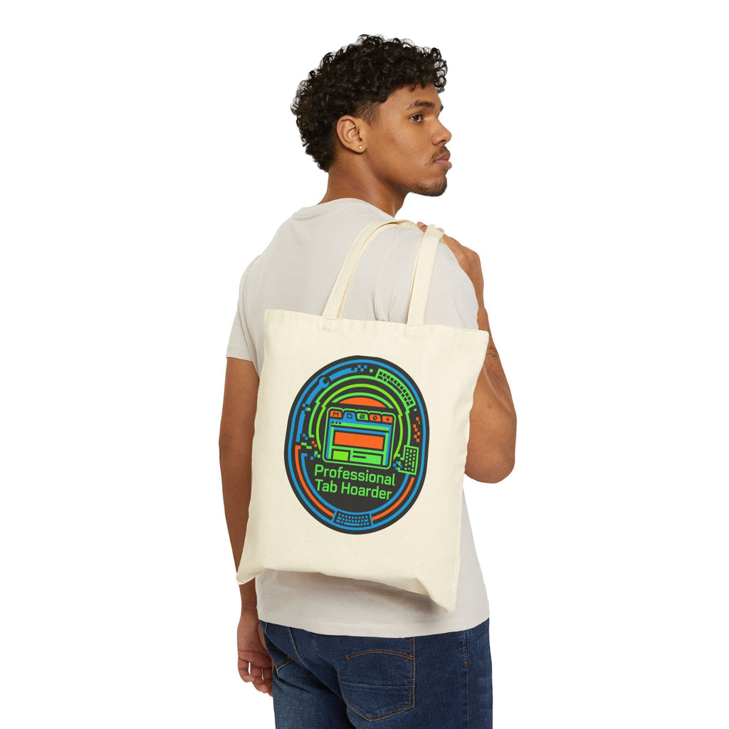 Tech guy Professional Tab Hoarder Tote Bag for Computer Lovers