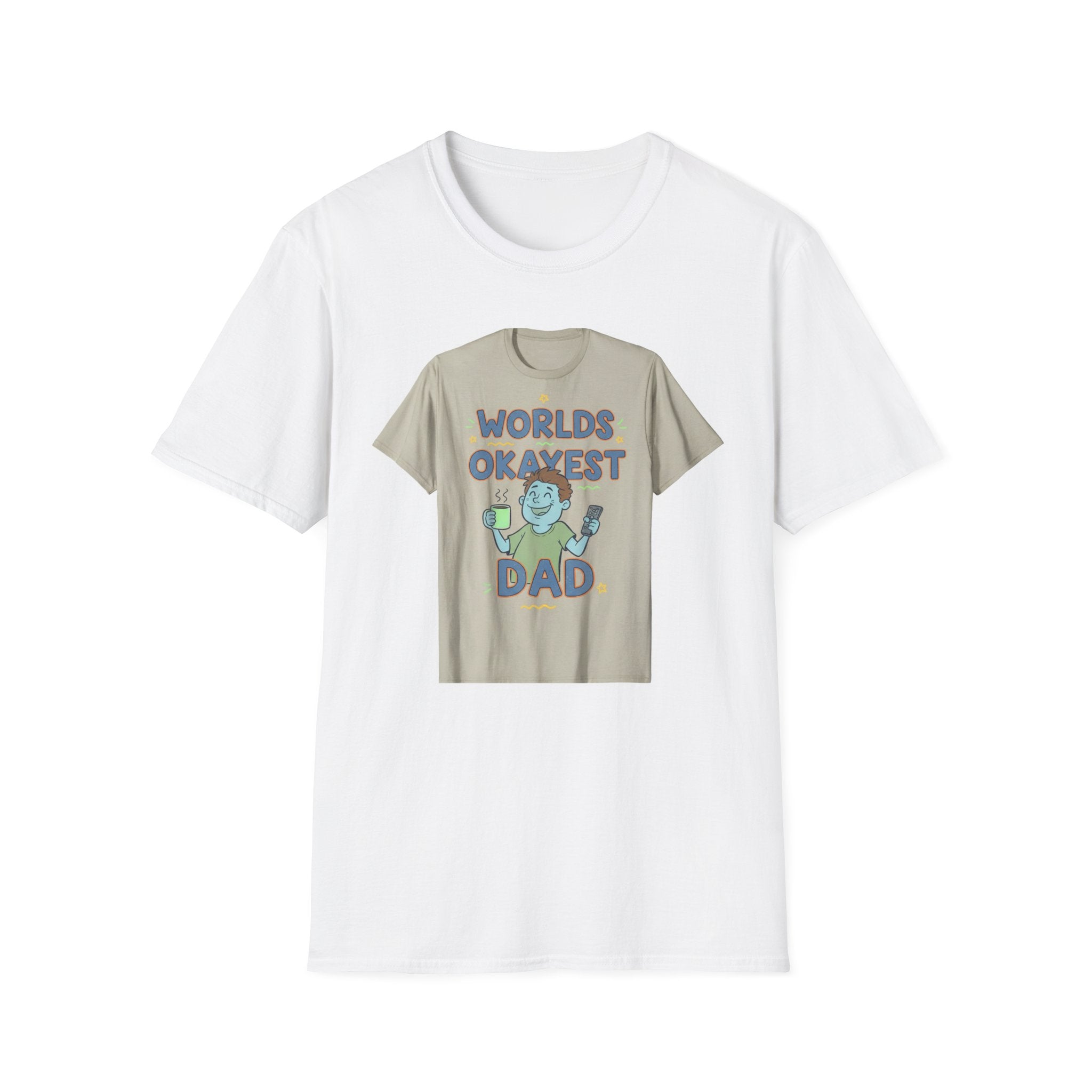 Fathers Day Gift Worlds Okayest Dad Shirt Funny Dad Tee