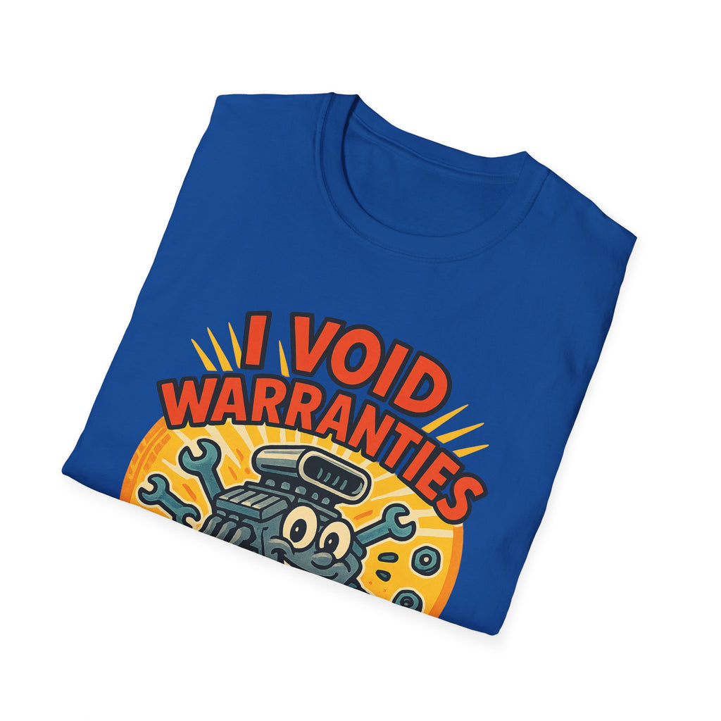 Gift for Car Guy Shirt I Void Warranties Funny Auto Mechanic Tee