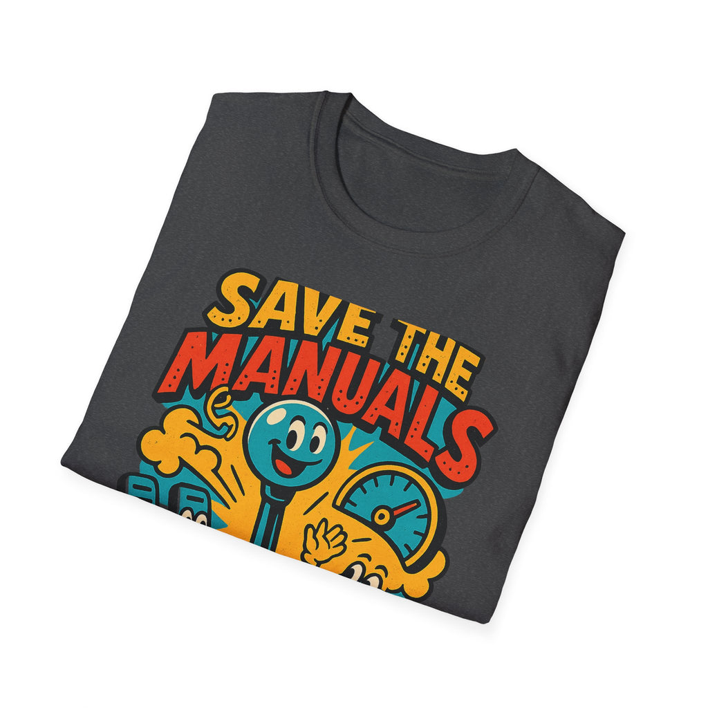 Gift for Car Guy Save the Manuals Shirt Car Enthusiast Tee