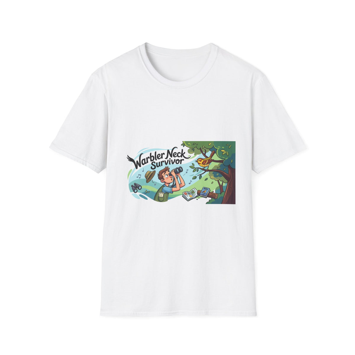 Bird Watching Apparel: Warbler Neck Survivor for Enthusiasts
