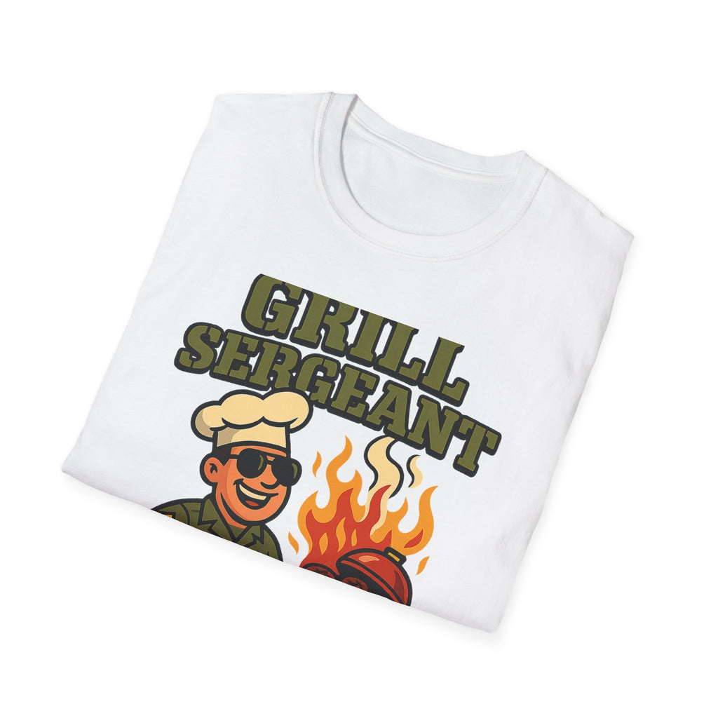 Fathers Day Gift Grill Sergeant Shirt BBQ Dad Tee