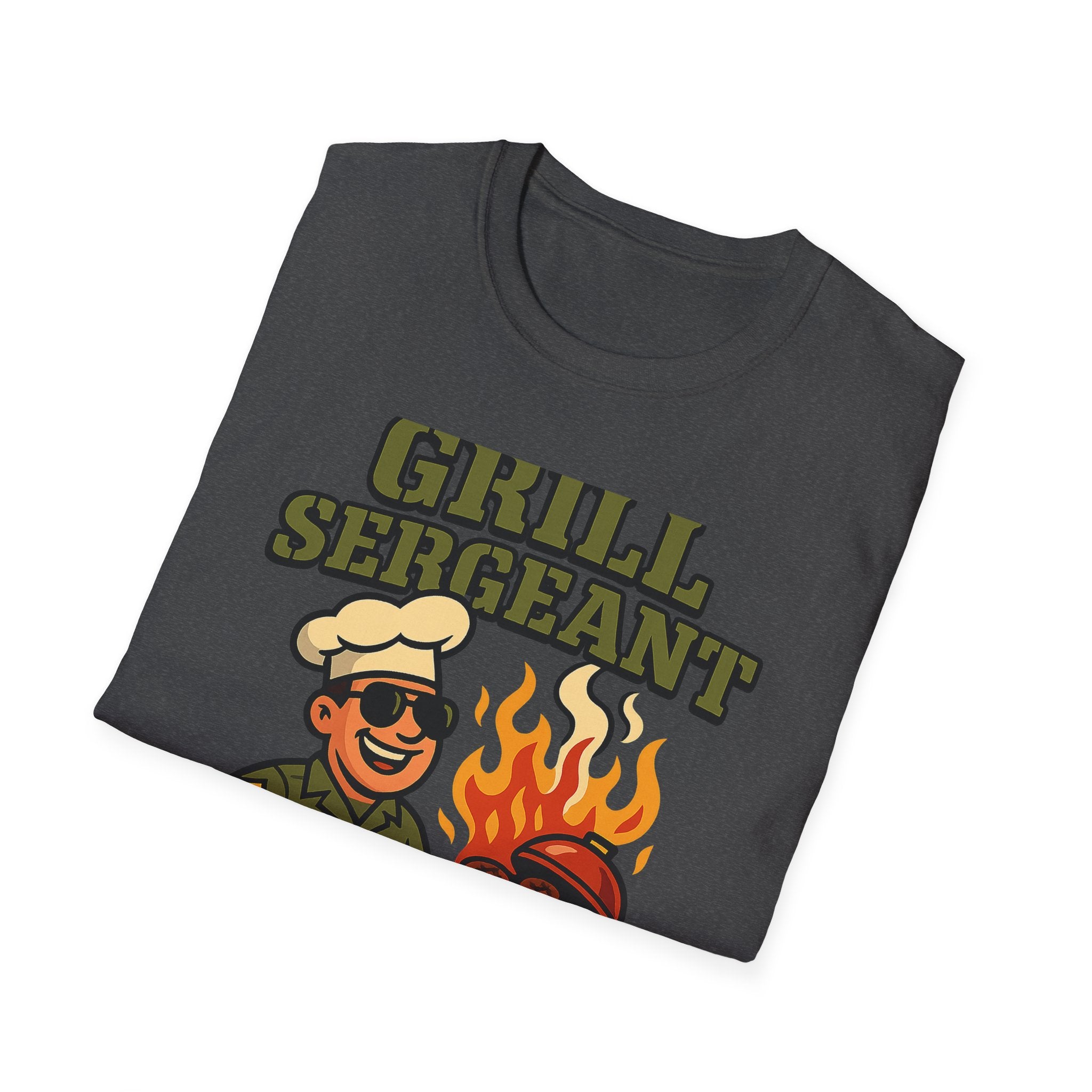 Fathers Day Gift Grill Sergeant Shirt BBQ Dad Tee