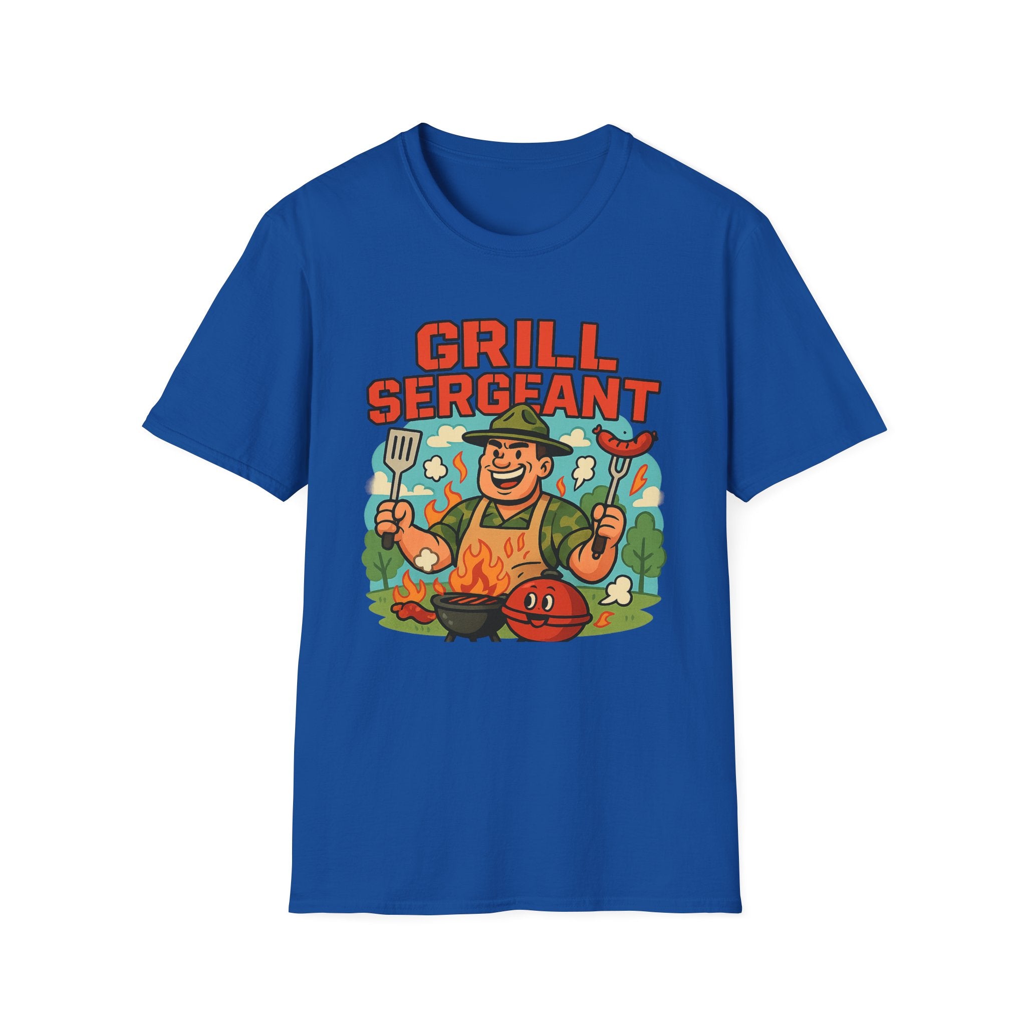 Fathers Day Gift Grill Sergeant T-Shirt BBQ Dad Humor Tee