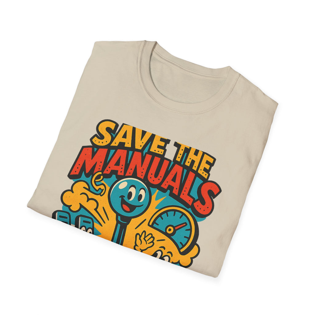 Gift for Car Guy Save the Manuals Shirt Car Enthusiast Tee
