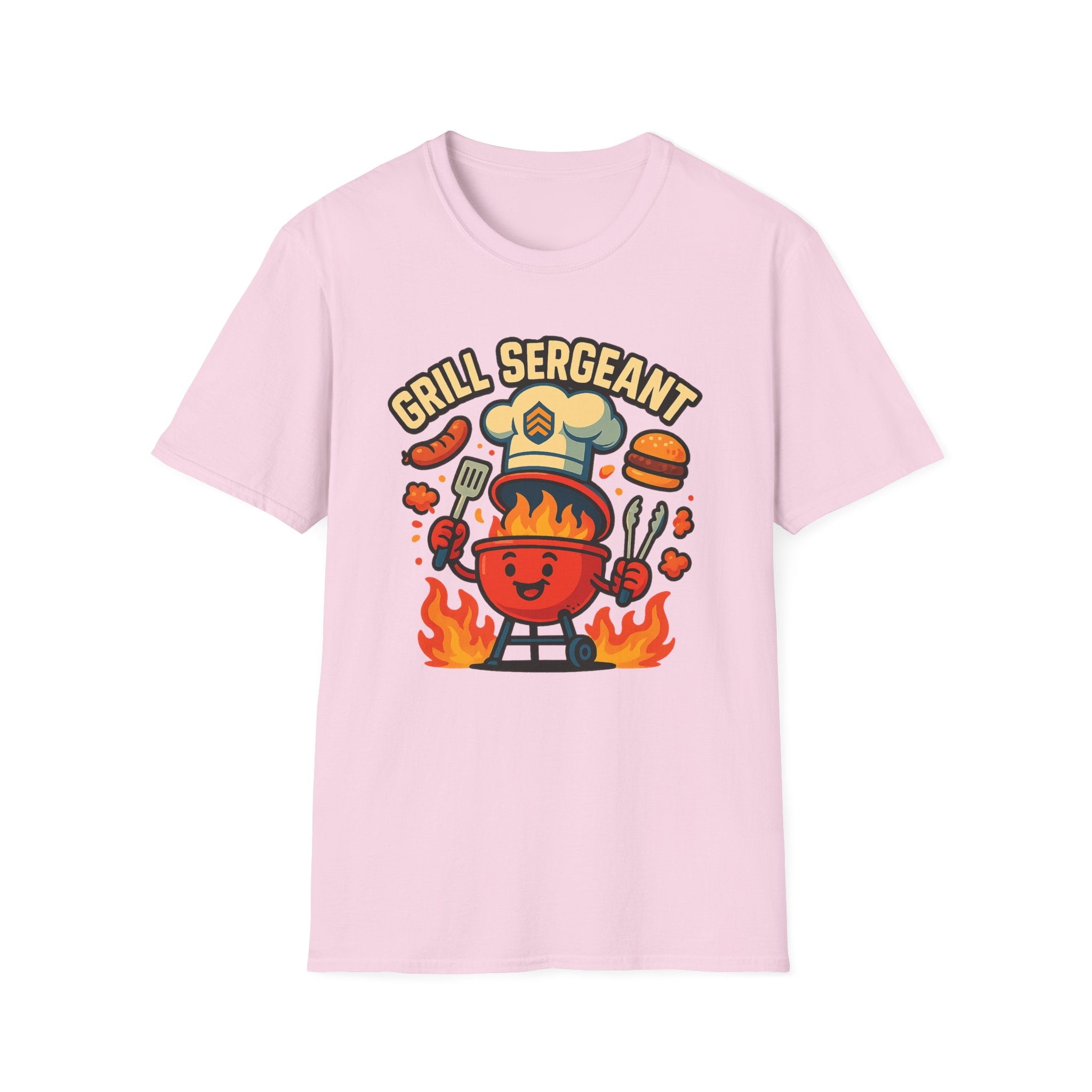 Fathers Day Gift Grill Sergeant T-Shirt Funny BBQ Dad Tee