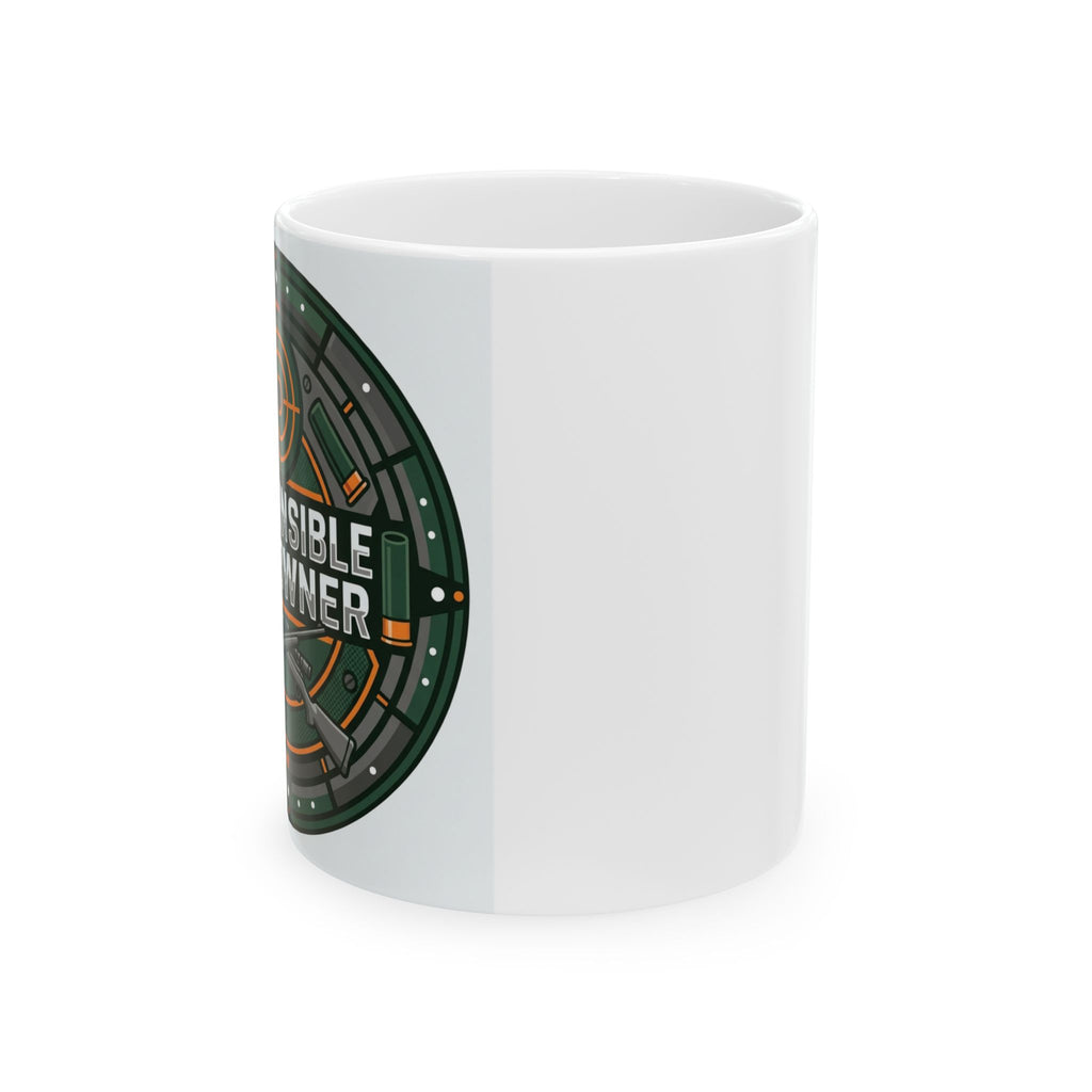 Gun Owners Mug Responsible Gun Owner Ceramic 11oz White