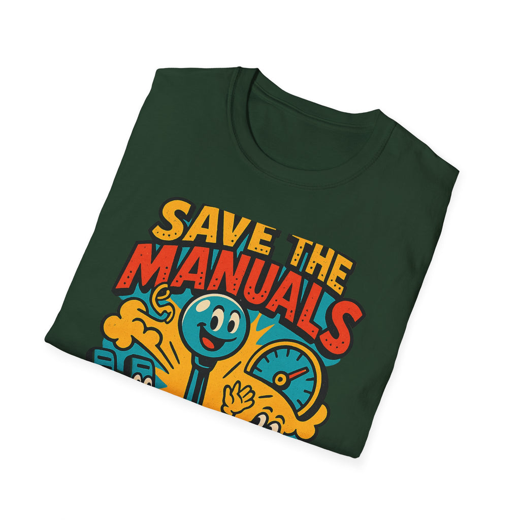Gift for Car Guy Save the Manuals Shirt Car Enthusiast Tee