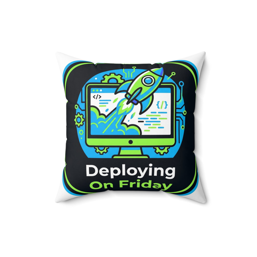 Tech Guy Pillow Deploying On Friday Fun Decor Cushion