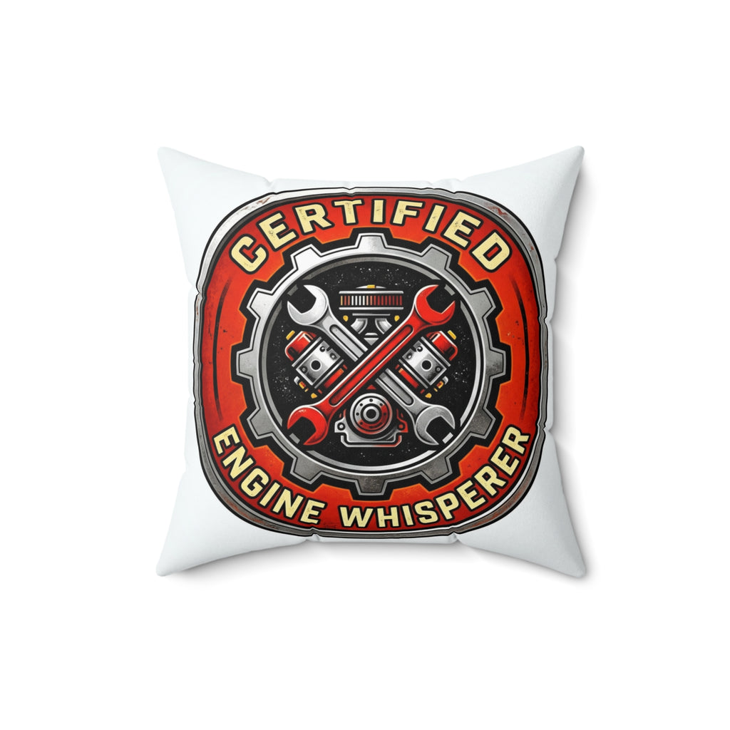 Mechanic for men Pillow Engine Whisperer Decor Cushion