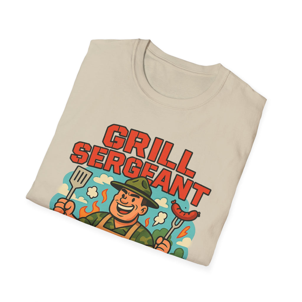 Fathers Day Gift Grill Sergeant T-Shirt BBQ Dad Humor Tee