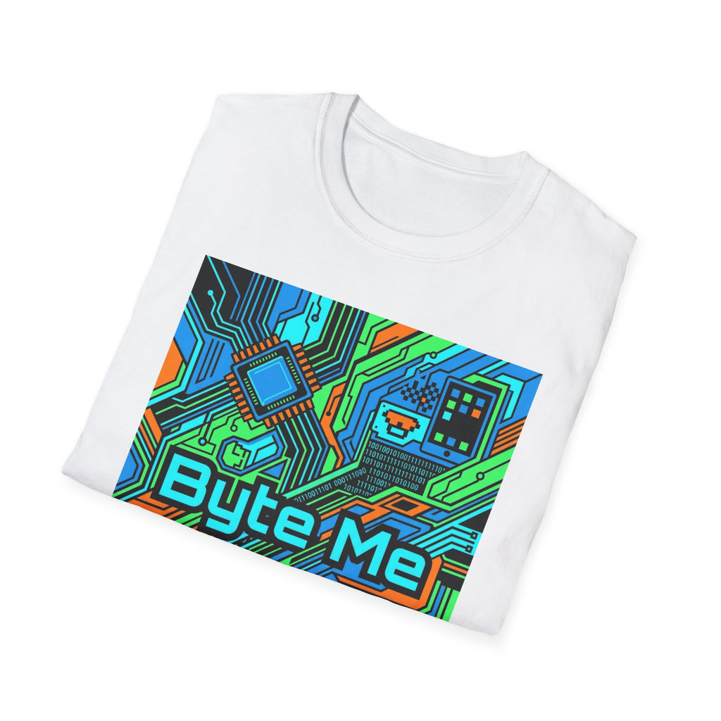 Tech Guy Byte Me Shirt Fun Casual Wear for Programmers