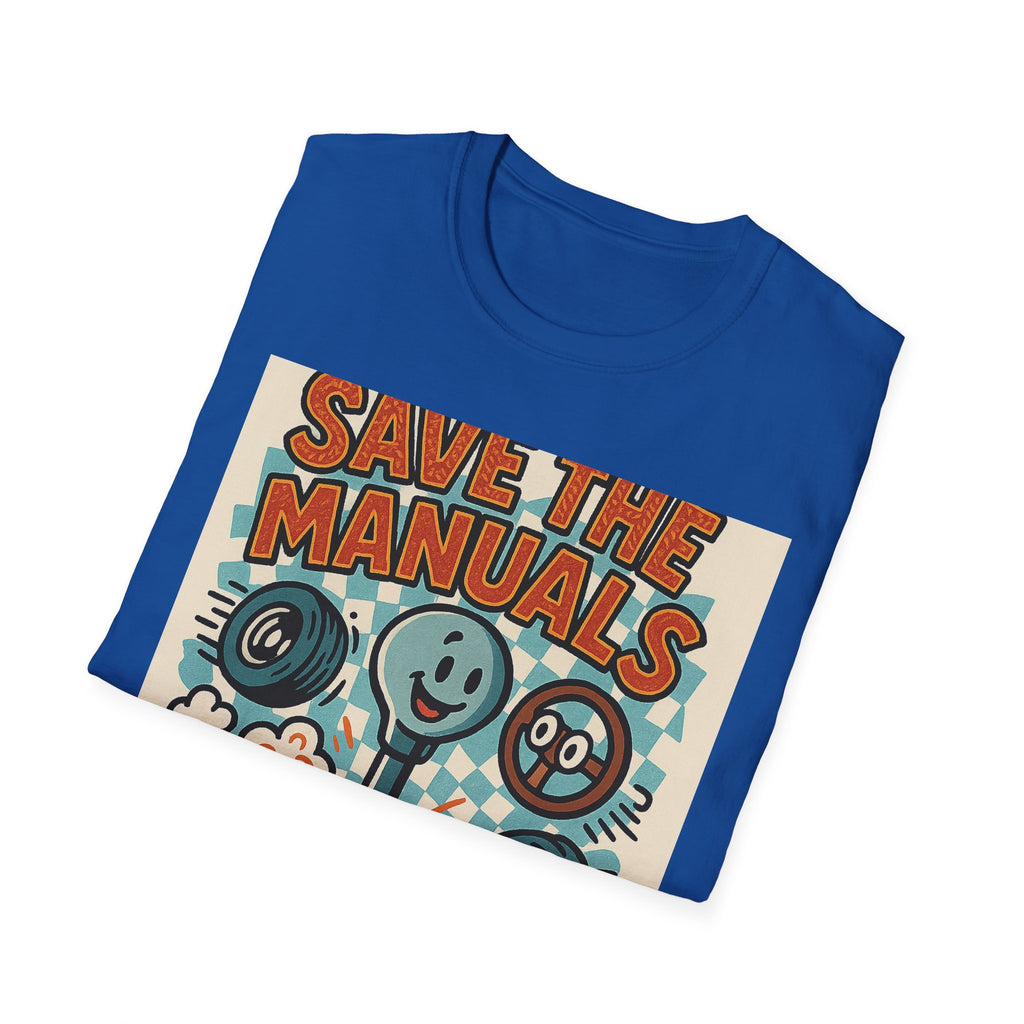Gift for Car Guy Save the Manuals Shirt Fun Automotive T-Shirt