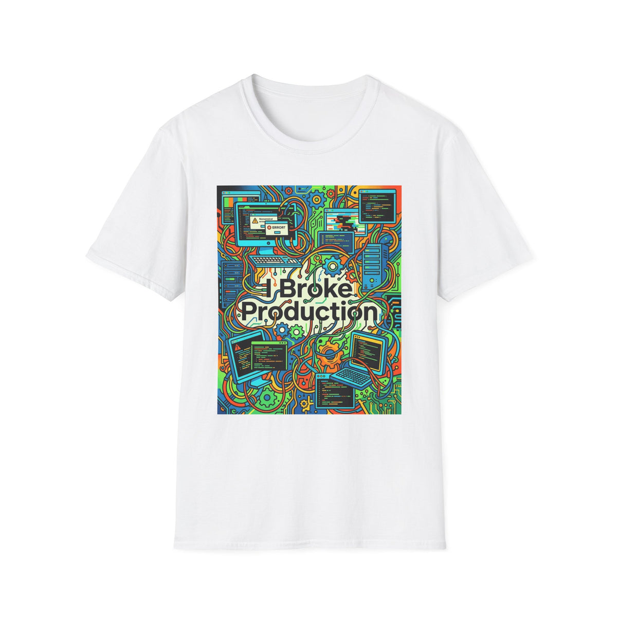 Tech Guy Shirt I Broke Production Funny Tee for IT Professionals