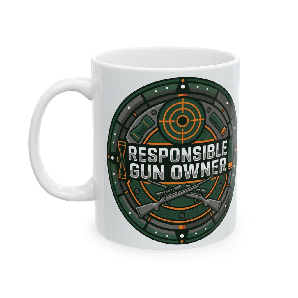 Gun Owners Mug Responsible Gun Owner Ceramic 11oz White