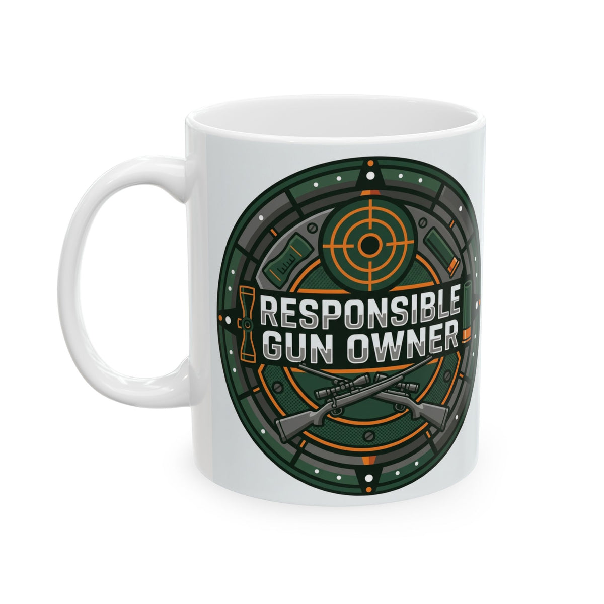 Gun Owners Mug Responsible Gun Owner Ceramic 11oz White