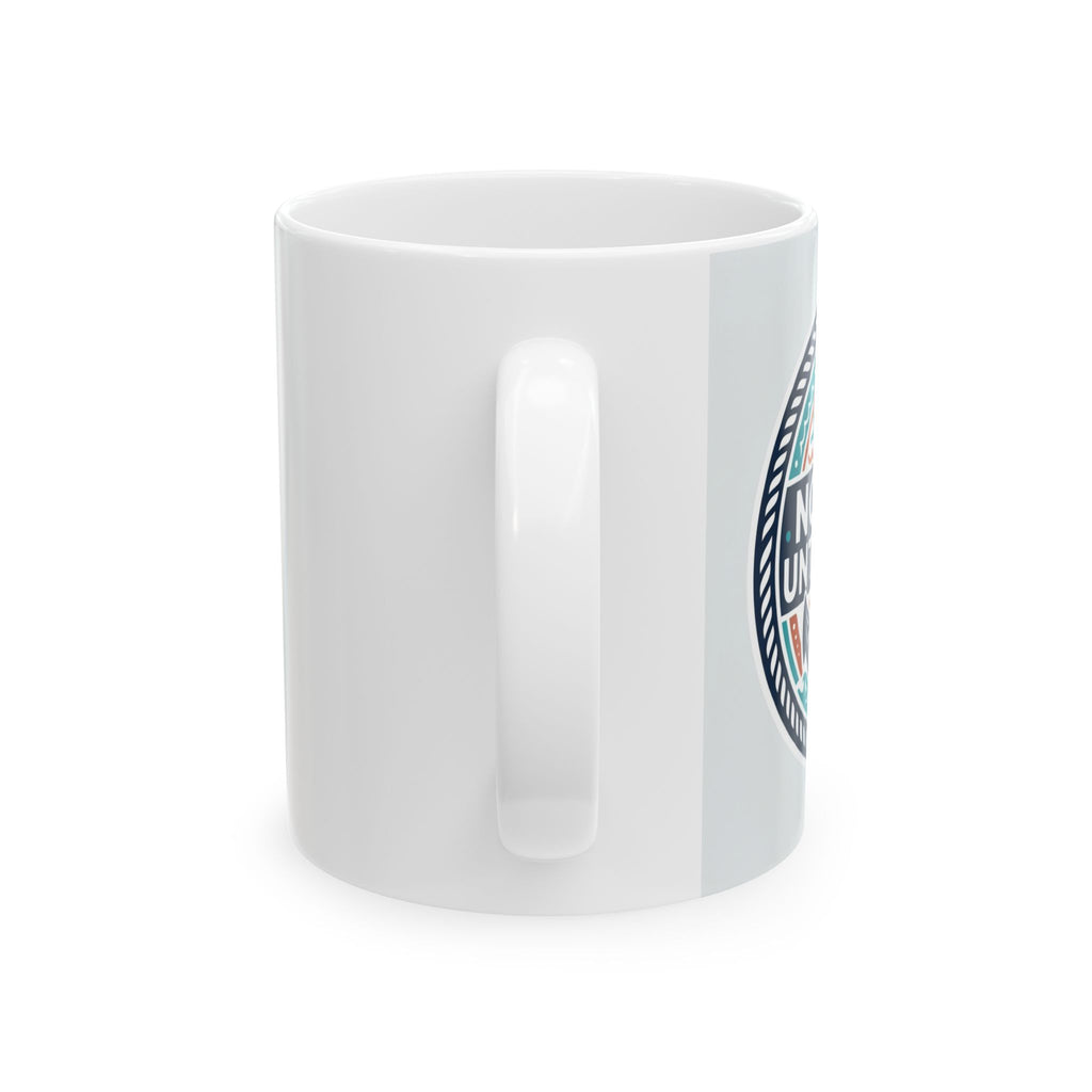 Boating for Men No Wake Until Coffee Mug