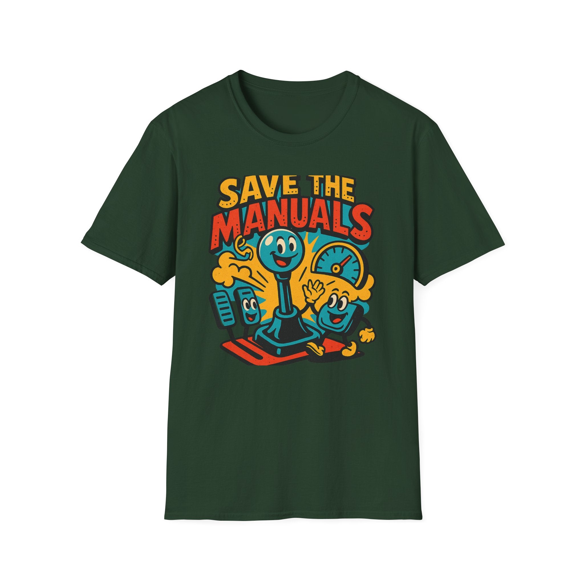 Gift for Car Guy Save the Manuals Shirt Car Enthusiast Tee