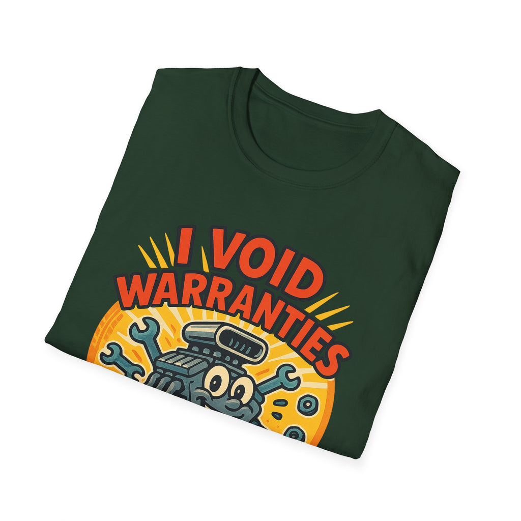 Gift for Car Guy Shirt I Void Warranties Funny Auto Mechanic Tee