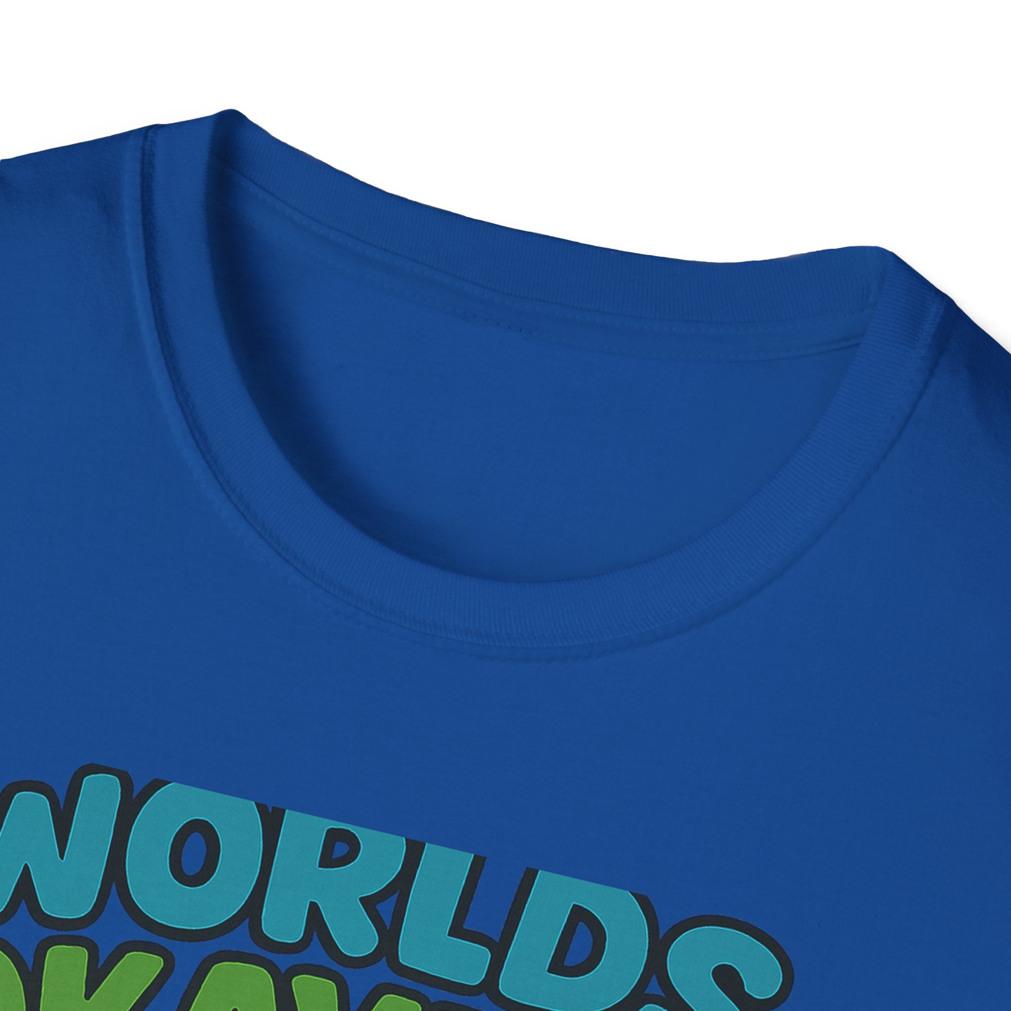Fathers Day Gift Worlds Okayest Dad T-Shirt Funny Dad Tee