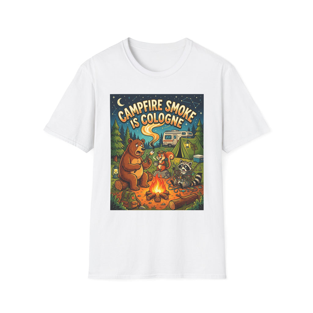 Camping for men shirt Campfire Smoke Is Cologne Tee