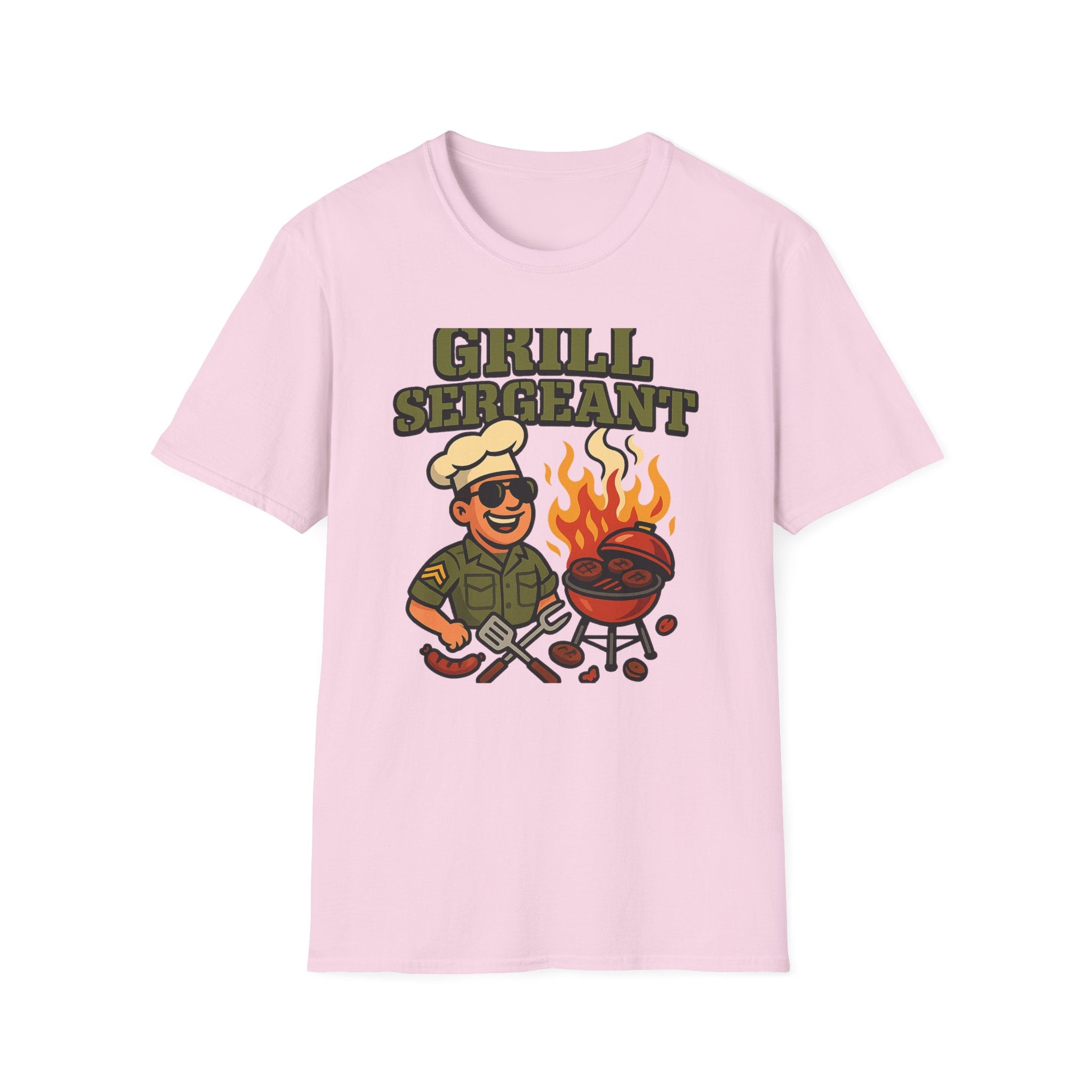 Fathers Day Gift Grill Sergeant Shirt BBQ Dad Tee