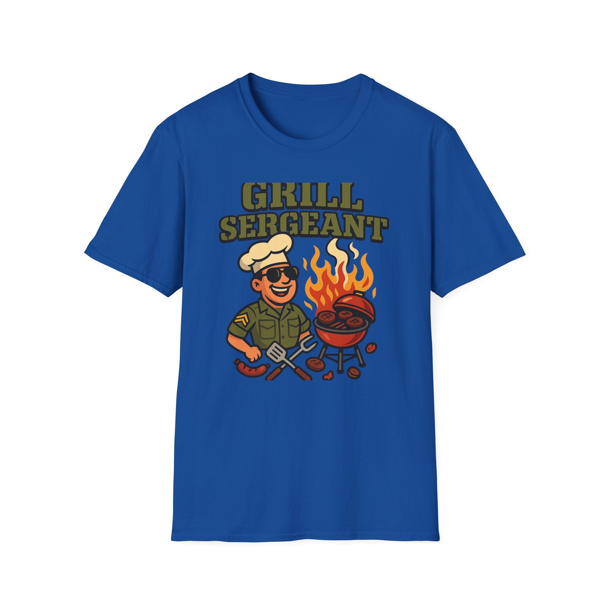 Fathers Day Gift Grill Sergeant Shirt BBQ Dad Tee