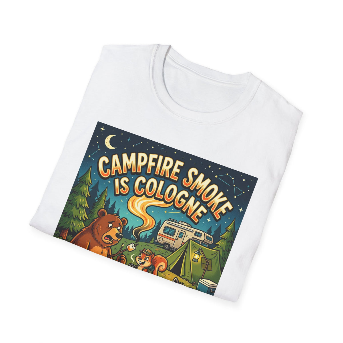 Camping for men shirt Campfire Smoke Is Cologne Tee