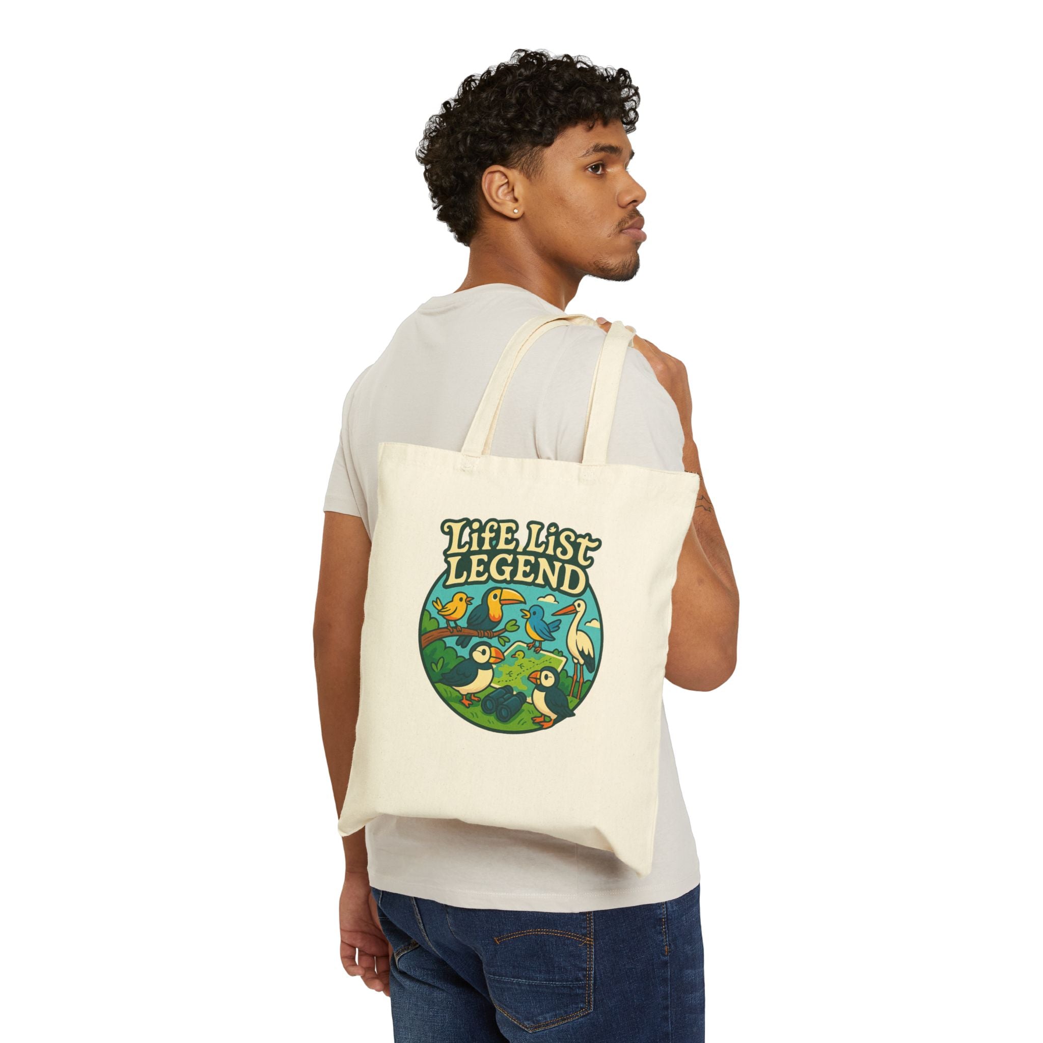 Gift for Bird Watcher Life List Legend Tote Bag Eco-Friendly Design