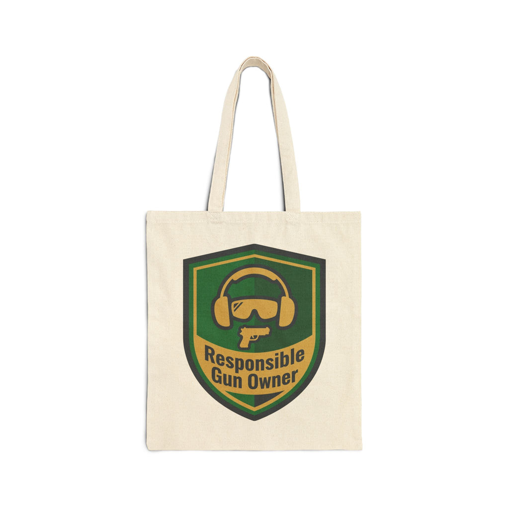 Gun Owners Responsible Tote Bag Durable Cotton Carry-All