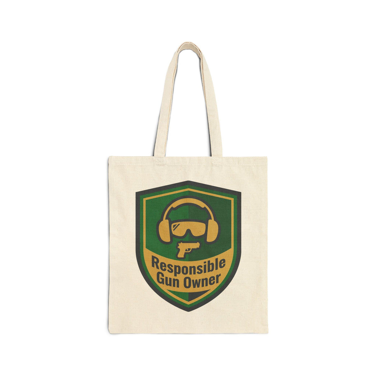 Gun Owners Responsible Tote Bag Durable Cotton Carry-All