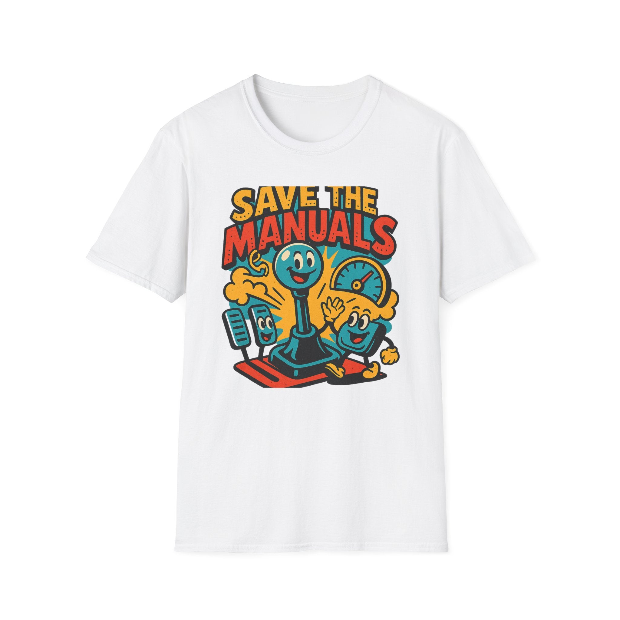 Gift for Car Guy Save the Manuals Shirt Car Enthusiast Tee