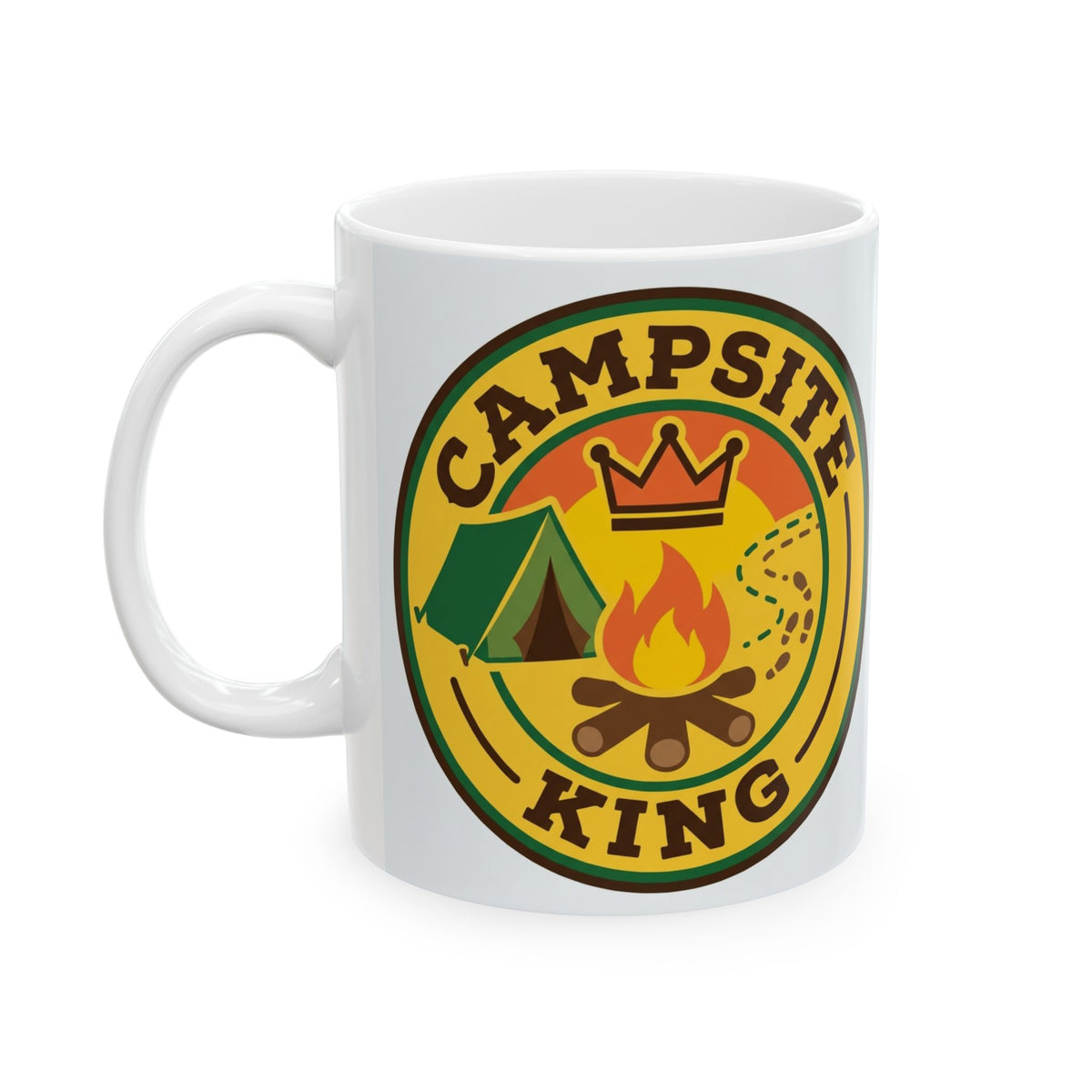 Camping for men Campsite King Mug Coffee Tea Cup 11oz