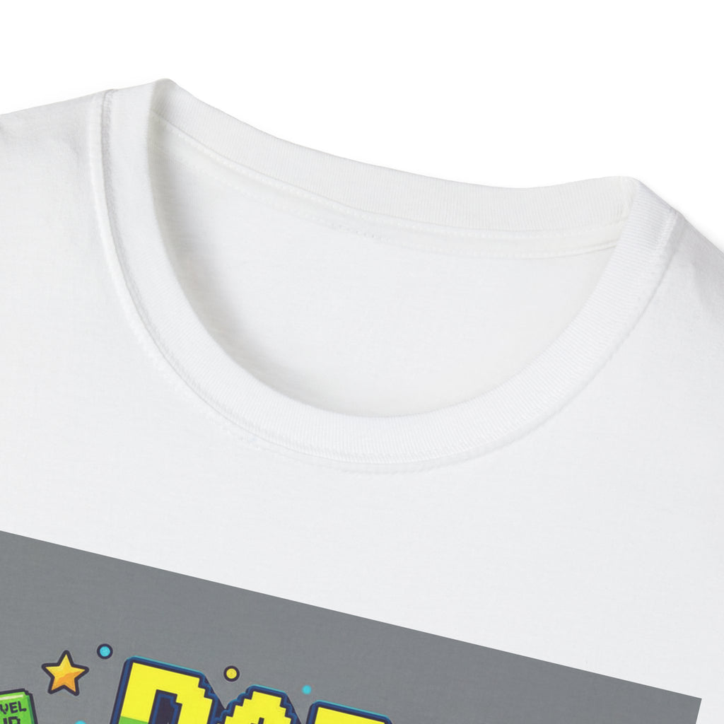 Fathers Day Gift Dad Level Unlocked Funny T-Shirt for Men