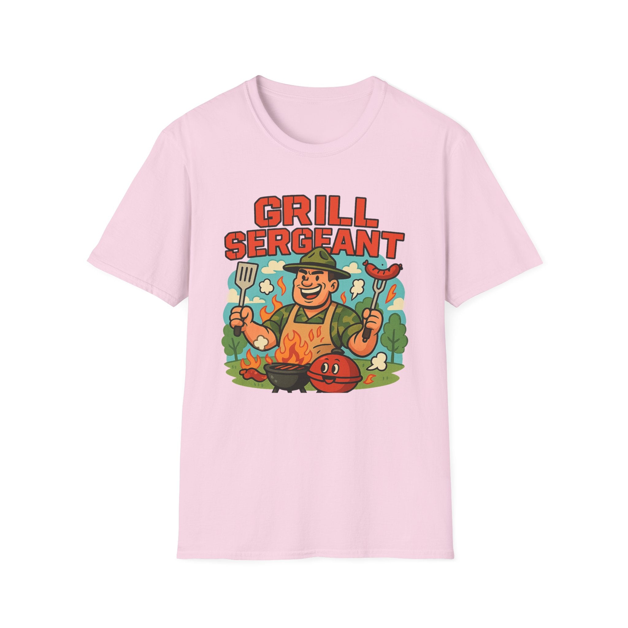 Fathers Day Gift Grill Sergeant T-Shirt BBQ Dad Humor Tee