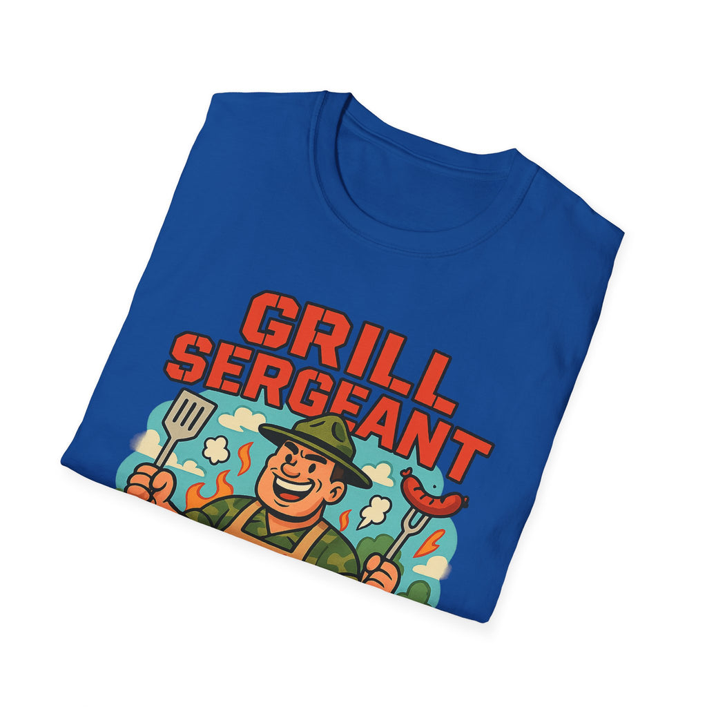 Fathers Day Gift Grill Sergeant T-Shirt BBQ Dad Humor Tee